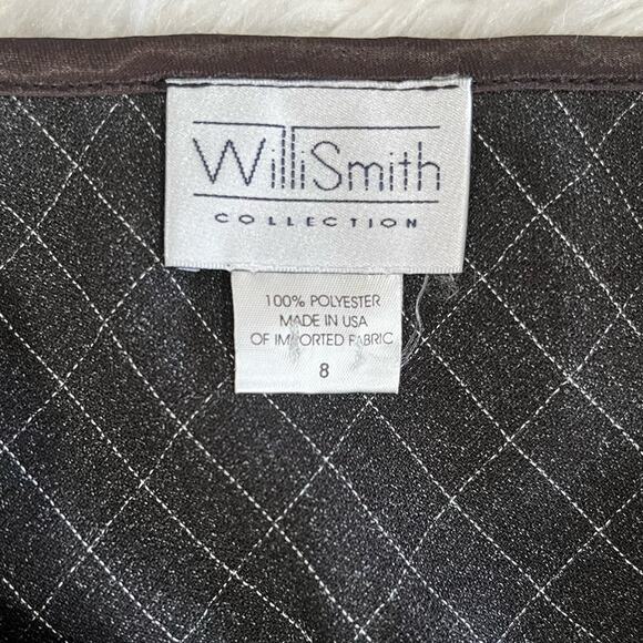NEW Willi Smith Vintage 90s Windowpane Plaid Two Tone Longline Maxi Skirt 8 NWOT - Picture 13 of 16